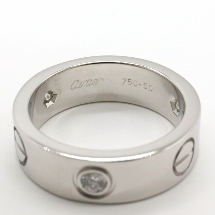 楽天市場】Cartier カルティエ ラブリング 指輪 ハーフダイヤ K18WG  