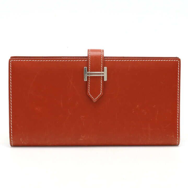 楽天市場】【財布】HERMES エルメス ベアン クラシック 2つ折長財布 二  