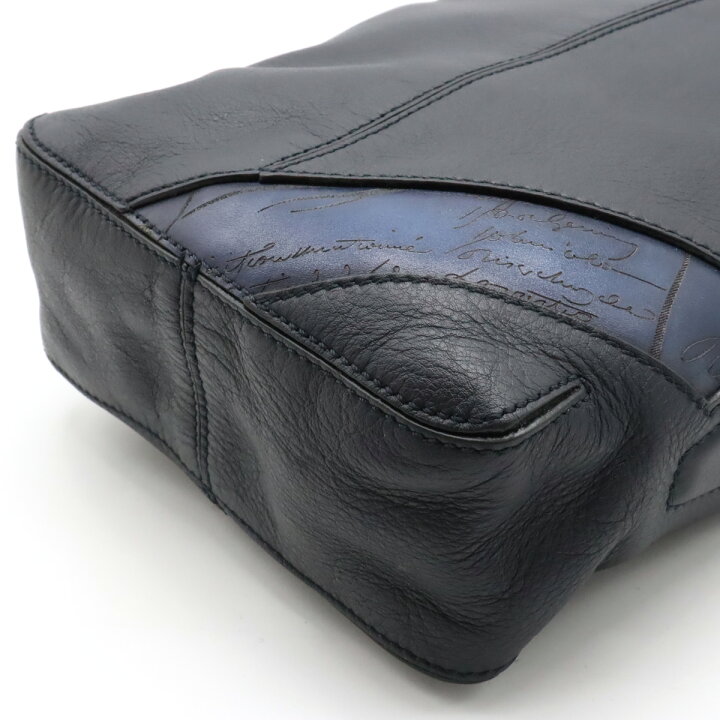 本物 ベルルッティ Berluti スクリット 2WAY ショルダーバッグ  