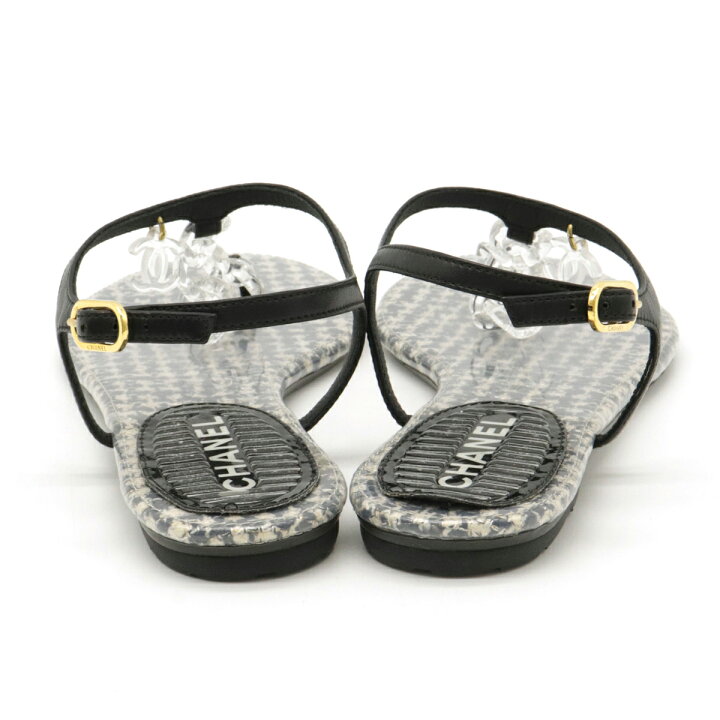楽天市場】CHANEL シャネル ココマーク プラチェーン サンダル  