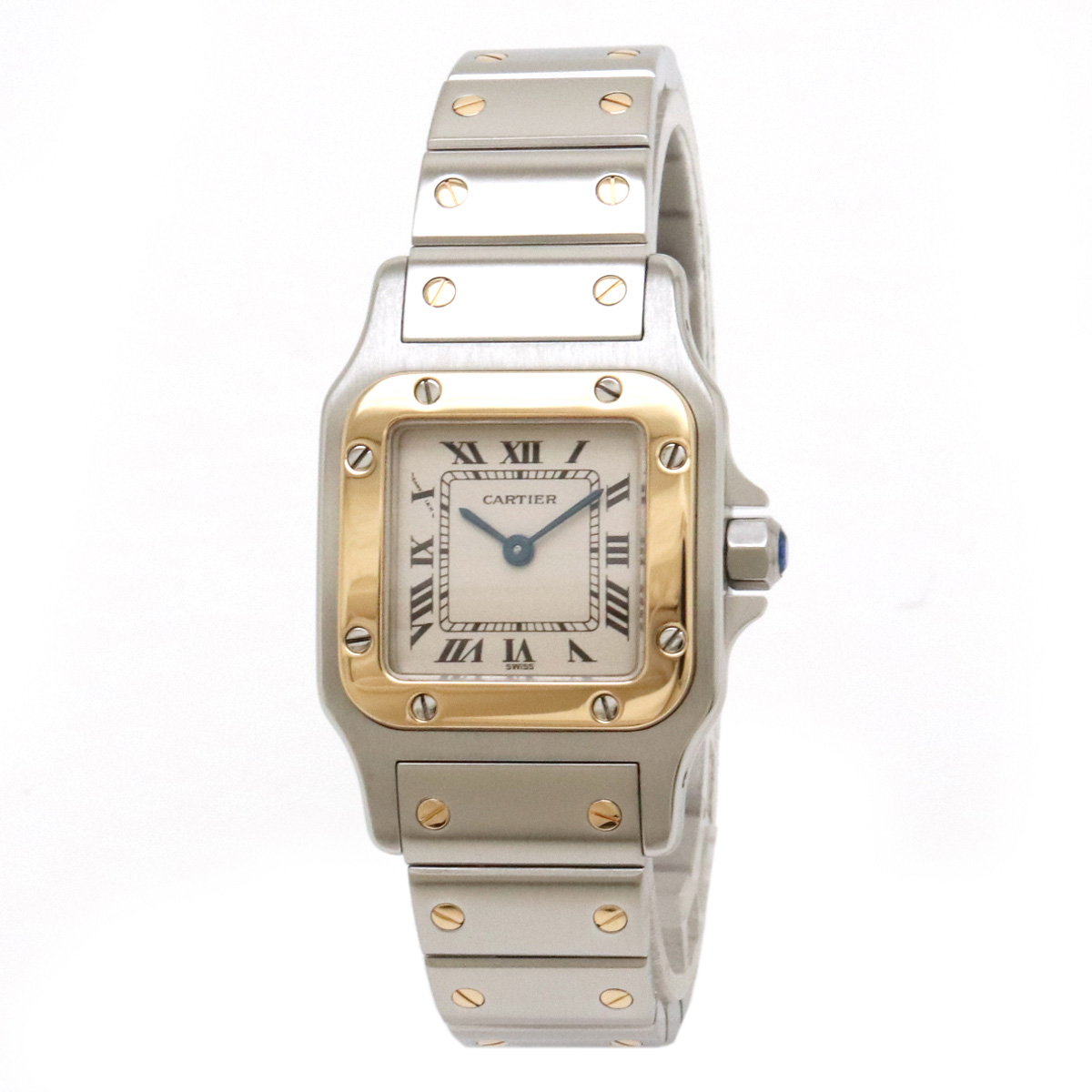 【ウォッチ】【新品仕上げ済】Cartier カルティエ サントスガルベSM SS K18YG コンビ レディース 腕時計 QZ クォーツ  W20012C4 | Blumin 楽天市場店