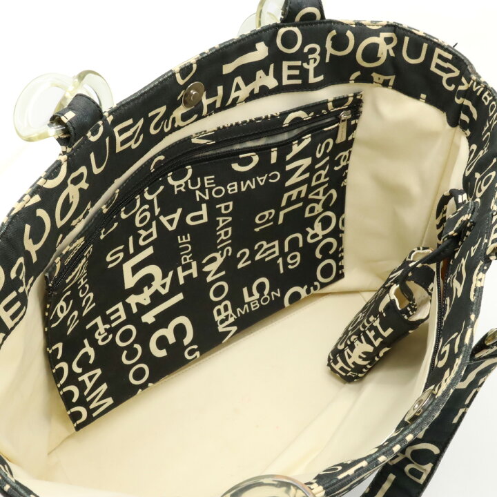 楽天市場】CHANEL シャネル バイシーライン ロゴ トートバッグ ラージ  