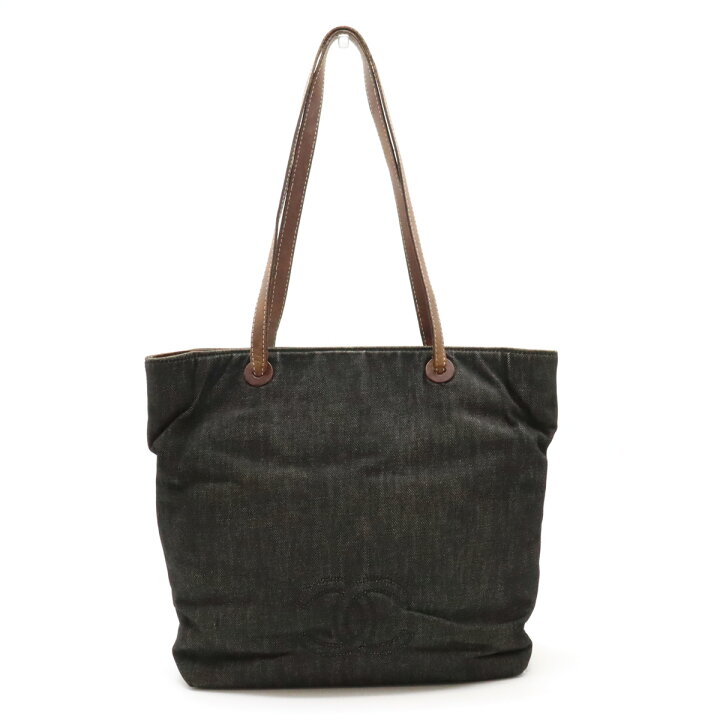 楽天市場】CHANEL シャネル ココマーク デニム トートバッグ  