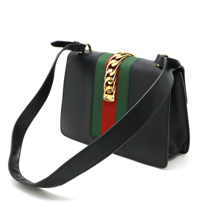 楽天市場】GUCCI グッチ シルヴィ シェリーライン リボン ショルダー 