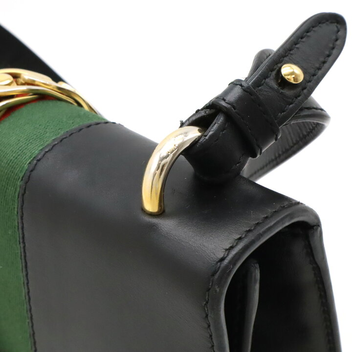 楽天市場】GUCCI グッチ シルヴィ シェリーライン リボン ショルダー 