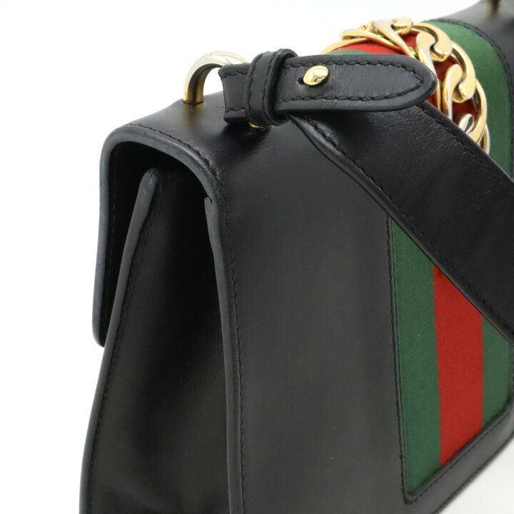 楽天市場】GUCCI グッチ シルヴィ シェリーライン リボン ショルダー 