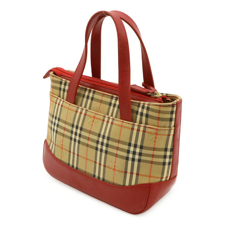 楽天市場】BURBERRY バーバリー ノバチェック チェック柄 ハンドバッグ 