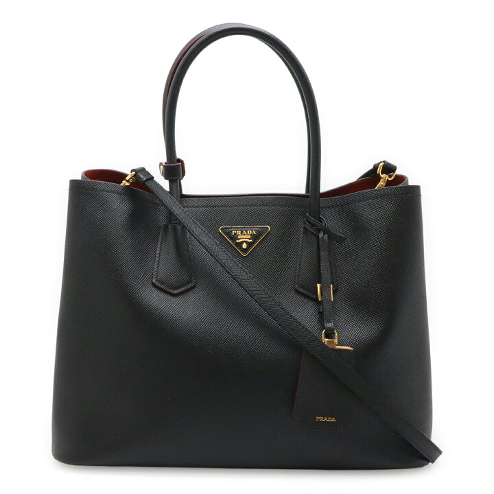 楽天市場】PRADA プラダ ドゥーブレ ラージバッグ ダブルバッグ トート 