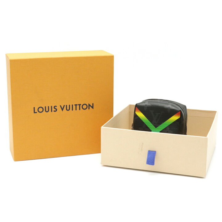 Louis Vuitton LOUIS VUITTON Bijoux Sack Square Pouch MP2467 Shiny Monogram  Eclipse Rainbow Key Ring Bag Charm Belt Waist Men's | eLADY Globazone