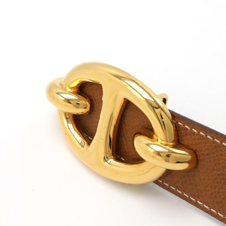 楽天市場】HERMES エルメス シェーヌダンクル リバーシブル ベルト  