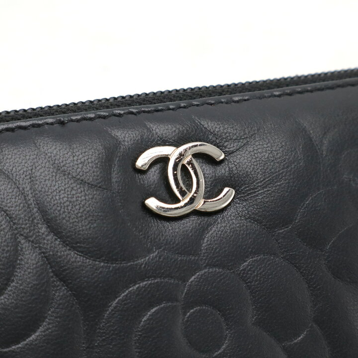 楽天市場】CHANEL シャネル カメリア エンボス ココマーク ジップ  