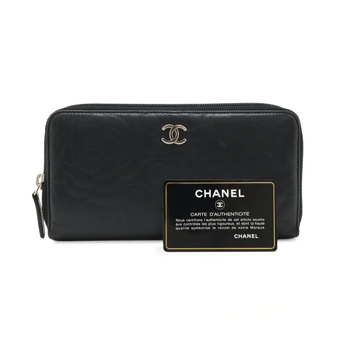 楽天市場】CHANEL シャネル カメリア エンボス ココマーク ジップ 