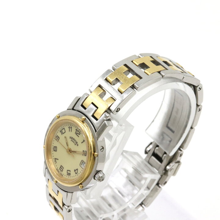 中古】エルメス クリッパー 旧型 レディース ウォッチ 腕時計 クォーツ  