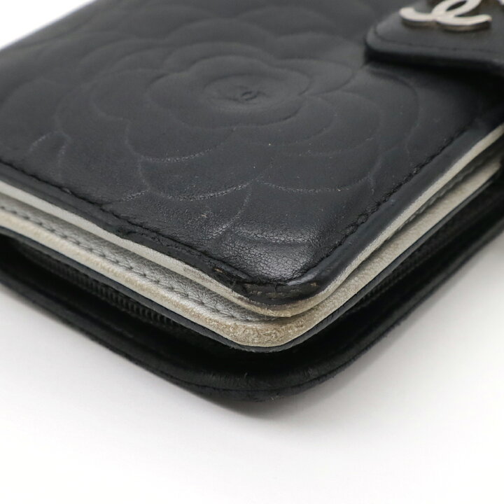 楽天市場】CHANEL シャネル カメリア エンボス ココマーク 2つ折財布  