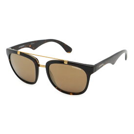 CARRERA カレラ サングラス アイウェア ツーブリッジ ダブルブリッジ ウェリントンシェイプ ライトブラウン ブラウン系マーブル 6002 【中古】
