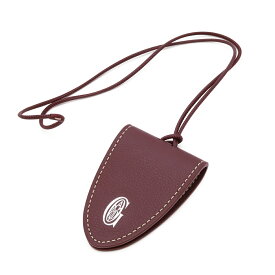 GOYARD ゴヤール クロ ユニバーサル バッグクリップ チャーム アクセサリー シュヴロッシュカーフスキン レザー ボルドー 【中古】
