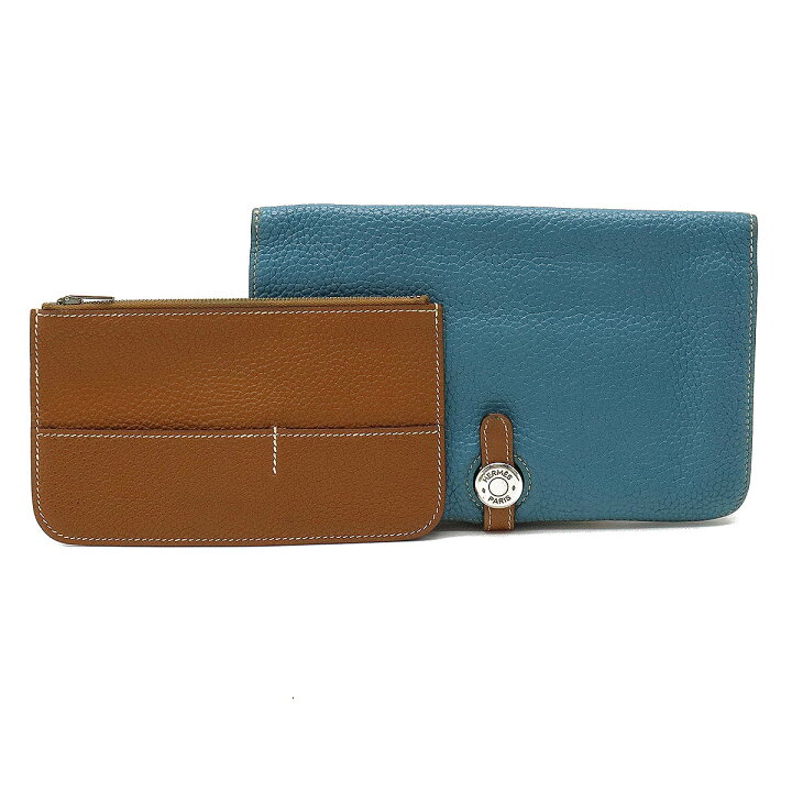 楽天市場】HERMES エルメス ドゴンデュオ ドゴンGM 2つ折長財布 二  