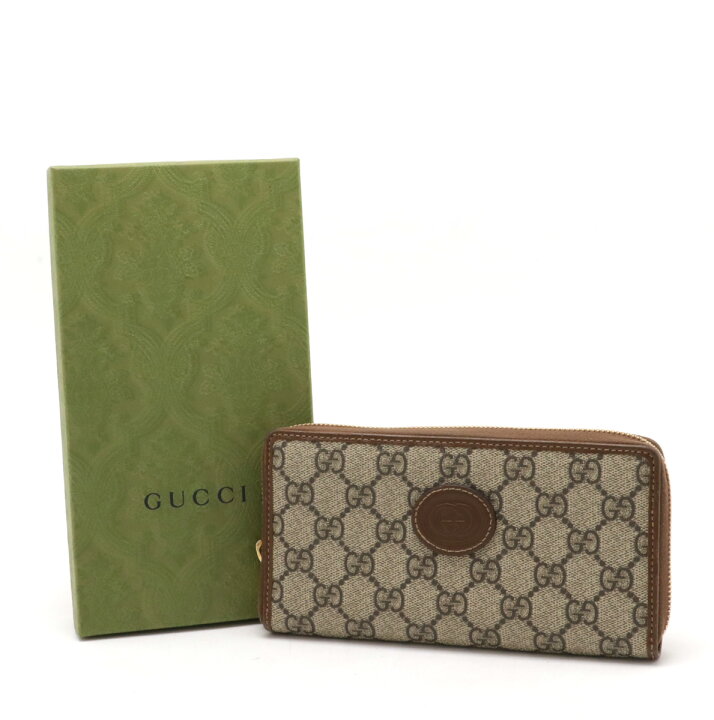 楽天市場】GUCCI グッチ インターロッキングG GGスプリーム ジップ  