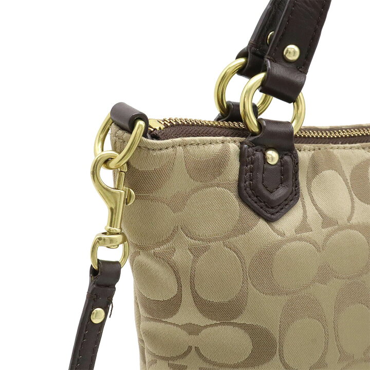 楽天市場】COACH コーチ シグネチャー ハンドバッグ ミニバッグ 2WAY 