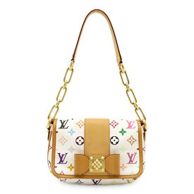 LOUIS VUITTON ルイ ヴィトン モノグラムマルチカラー パティ ショルダーバッグ ワンショルダー チェーンバッグ リボン ブロン 白 ホワイト M40305 【中古】