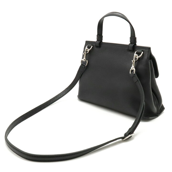 GUCCI 2wayデイリー黒レザー ハンドバッグ 