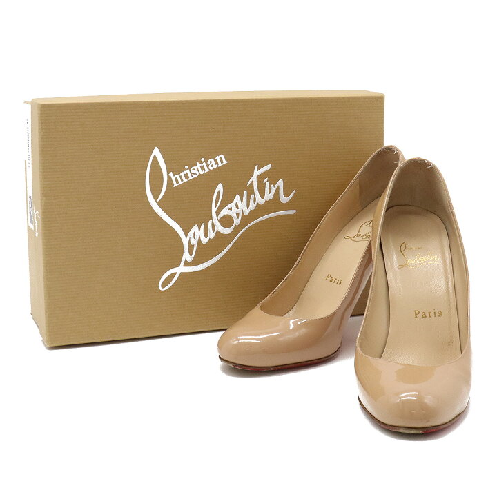 クリスチャン ルブタン ブーティ キャメルブラウン 美品 24.0cm レザー  