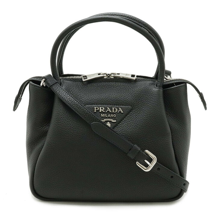 楽天市場】PRADA プラダ スモール レザー ハンドバッグ 2WAY 