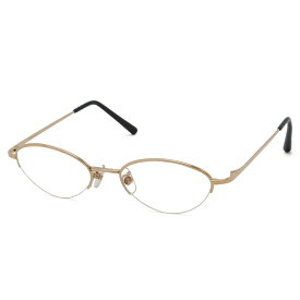 CHANEL シャネル ココマーク 眼鏡 伊達めがね メガネフレーム ハーフリム オーバルシェイプ 度入り クリア K18PG ピンクゴールド ブラック 2002K 【中古】