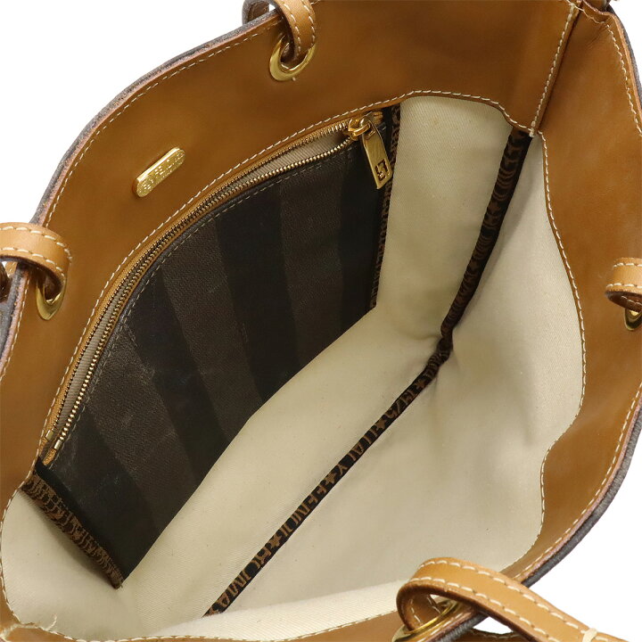 楽天市場】【バッグ】FENDI フェンディ ペカン柄 ハンドバッグ PVC 