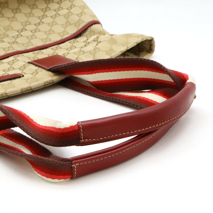 楽天市場】GUCCI グッチ GGキャンバス レザー マザーズバッグ トート  