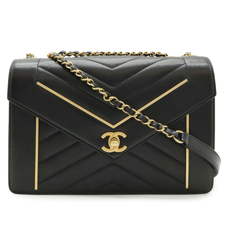 楽天市場】CHANEL シャネル Vステッチ シェブロン ココマーク チェーン 