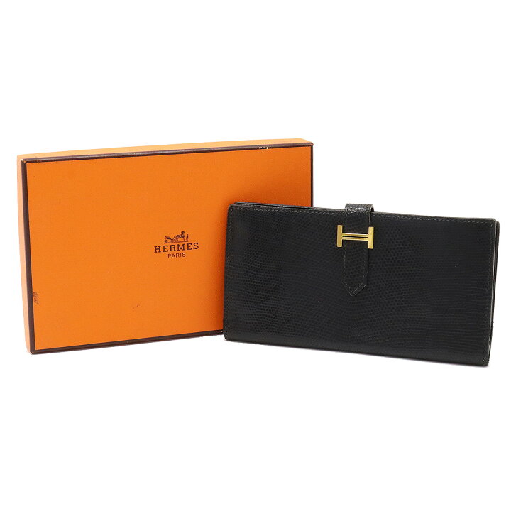 楽天市場】【財布】HERMES エルメス ベアン クラシック 2つ折り長財布 