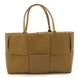 BOTTEGA VENETA ボッテガ ヴェネタ マキシイントレチャート アルコ トート ミディアム トートバッグ レザー カーキー ポーチ欠品 609175 【中古】