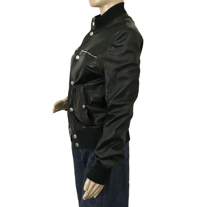 楽天市場】GUCCI グッチ シェリーライン ボンバージャケット レザー  