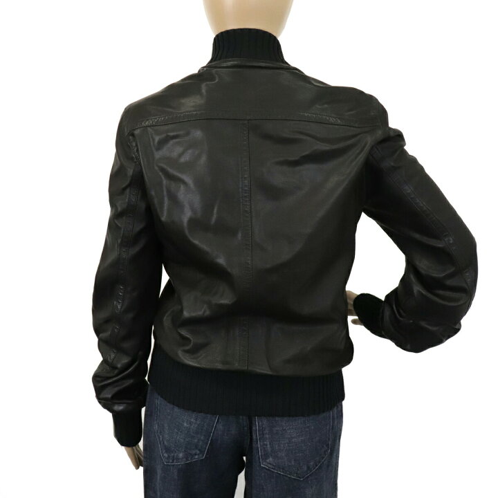 楽天市場】GUCCI グッチ シェリーライン ボンバージャケット レザー  