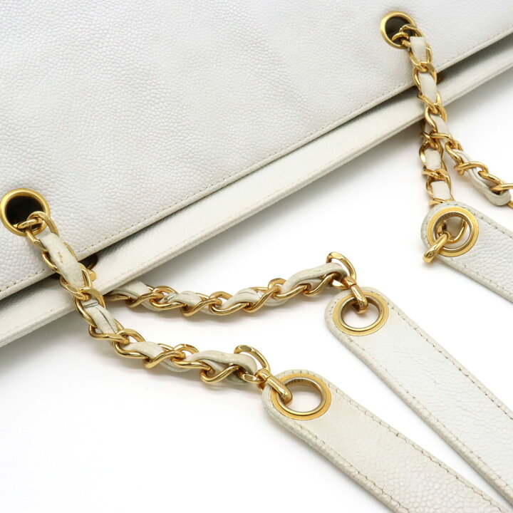 楽天市場】CHANEL シャネル キャビアスキン ココマーク チェーン  