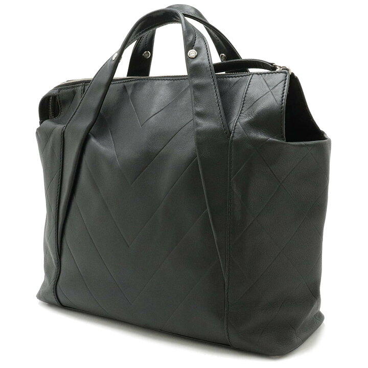 楽天市場】CHANEL シャネル ココマーク Vステッチ ハンドバッグ レザー  