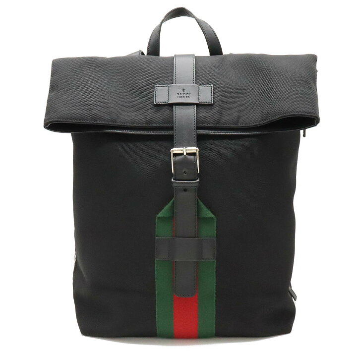楽天市場】GUCCI グッチ バンド ブラック テクノキャンバス ウェブ 