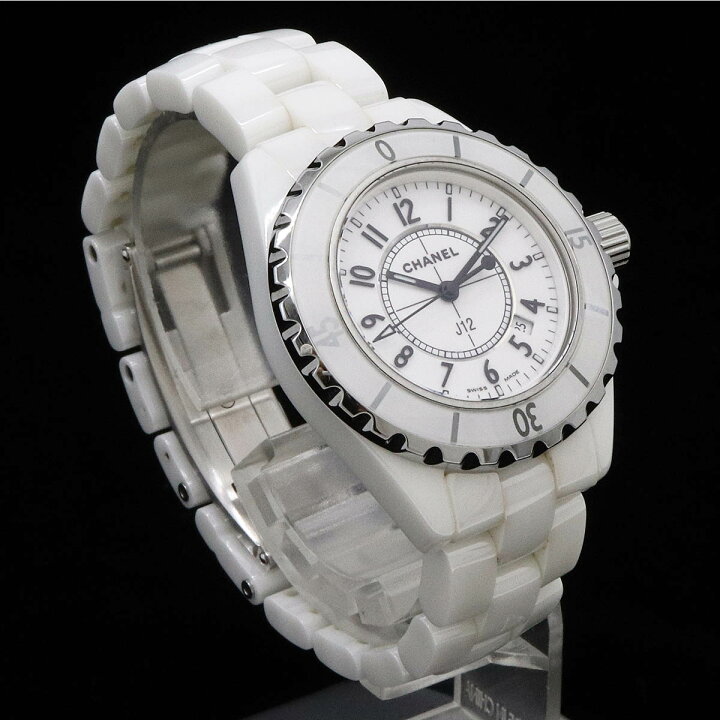楽天市場】【ウォッチ】CHANEL シャネル J12 ホワイト セラミック 白  