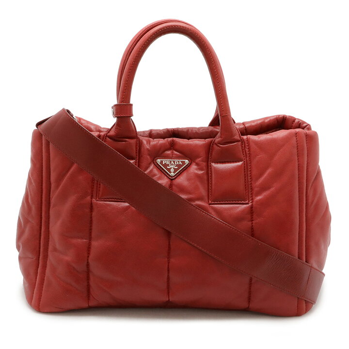 楽天市場】PRADA プラダ ナッパボンバー トートバッグ ハンドバッグ 