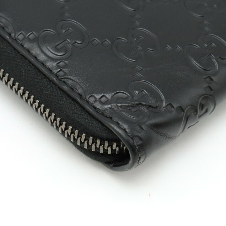 楽天市場】GUCCI グッチ グッチシマ ラウンドファスナー 長財布 レザー  