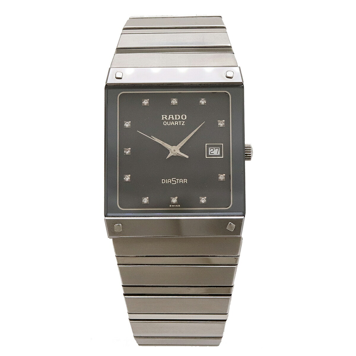 【ウォッチ】RADO ラドー ダイヤスター グレー文字盤 メンズ SS QZ クォーツ 腕時計 129.0194.3 | Blumin 楽天市場店
