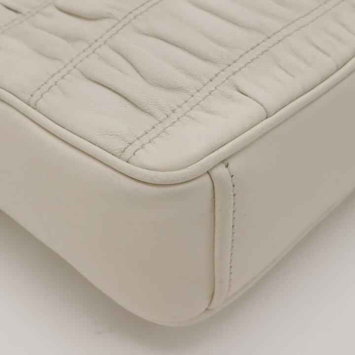 楽天市場】PRADA プラダ ナッパ ゴーフル ギャザー ショルダーバッグ  