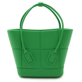 BOTTEGA VENETA ボッテガ ヴェネタ ボッテガベネタ マキシイントレチャート THE ARCO ザ アルコ トートバッグ ラバー グリーン 緑 691194 【中古】