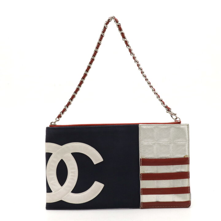 楽天市場】CHANEL シャネル チョコバー ココマーク チェーンポーチ  