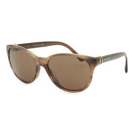 BVLGARI ブルガリ サングラス アイウェア ボストンシェイプ ブラウンレンズ ブラウン系マーブル ラインストーン 8111-B-A 【中古】