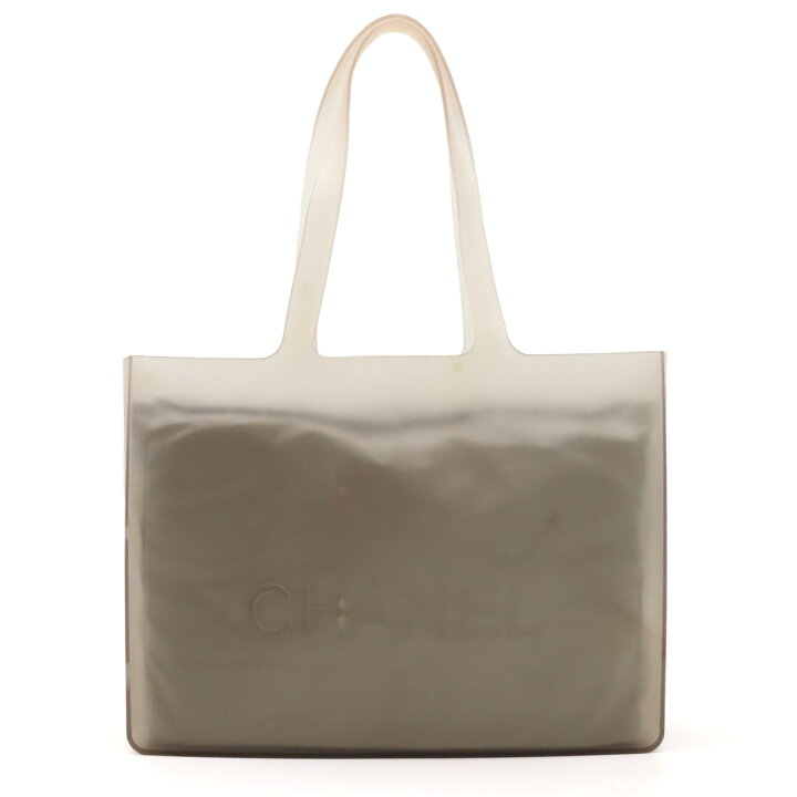 楽天市場】CHANEL シャネル ロゴ ラバートート トートバッグ  