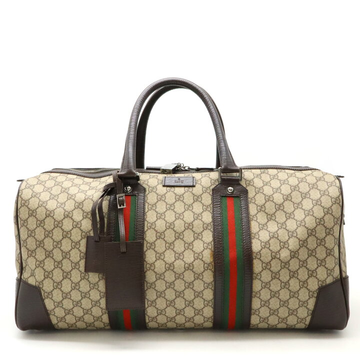 GUCCI グッチ GGキャンバス シェリーライン ハンドバッグ ミニボストン  