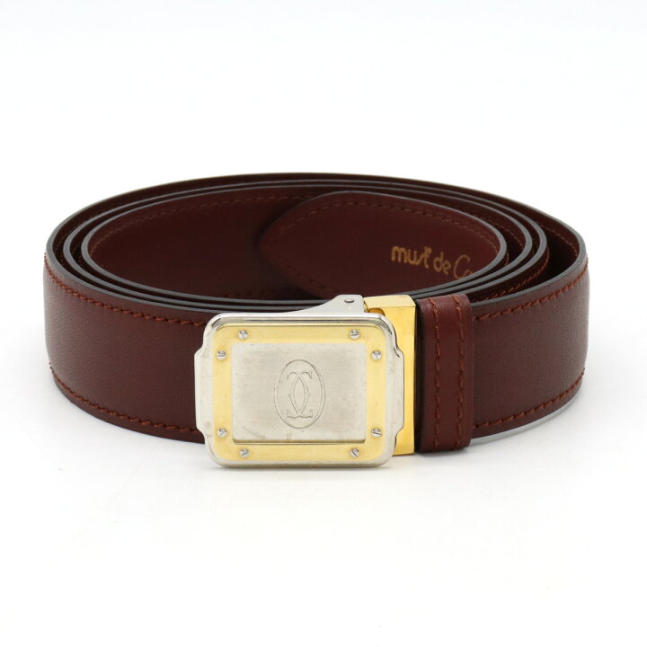 楽天市場】Cartier カルティエ サントス マスト ベルト レザー  