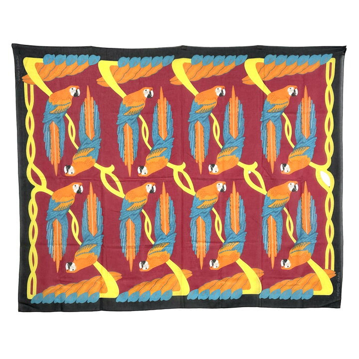 楽天市場】HERMES エルメス 大判ストール ショール パレオ オウム柄  